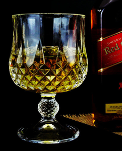 Conjunto de copa de vino de cristal de diamante Vintage europeo, vaso antiguo Arques, marca Brandy, copa de vino - Product Image 4