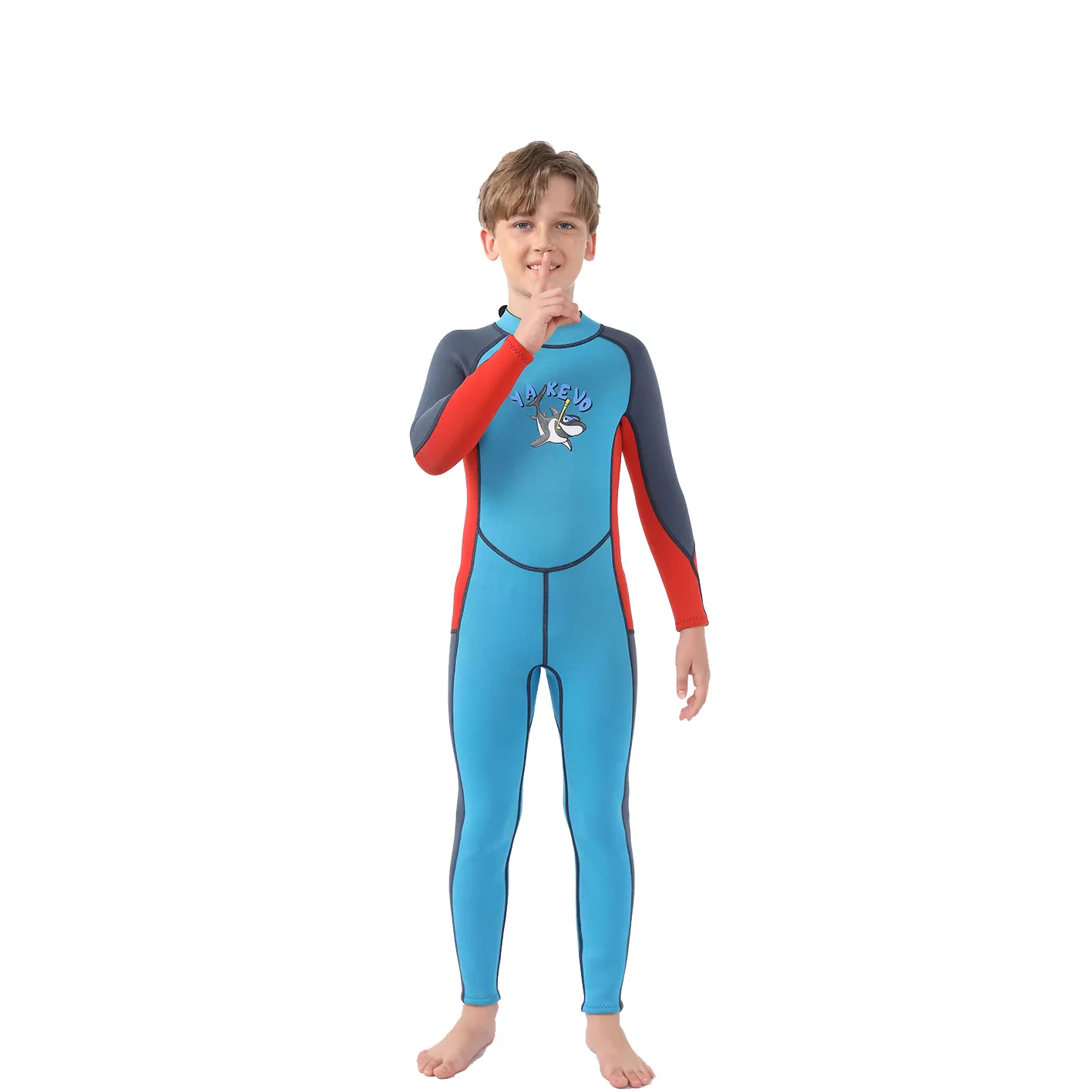 Nieuw Design 2.5Mm Neopreen Kinder-Wetsuit Met Lange Mouwen Kinder-Warm Eendelig Surf-En Duikpakken