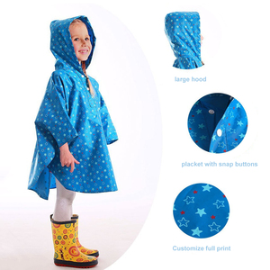 Poncho <span class=keywords><strong>de</strong></span> <span class=keywords><strong>pluie</strong></span> pour enfants personnalisé en polyester, imperméable, portable et réutilisable, avec capuche, pour garçons et filles - Product Image 3
