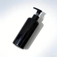 Bouteilles de luxe vides de 500 ml pour shampoing et après-shampoing, emballage PET pour shampoing, bouteilles blanches, noires, transparentes en plastique