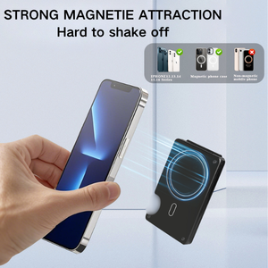 Nuovo sottile metallo Id magnetico porta carte portafoglio MagSafe fermasoldi per gli affari con 6-12 carte di capacità in lega di alluminio materiale - Product Image 4