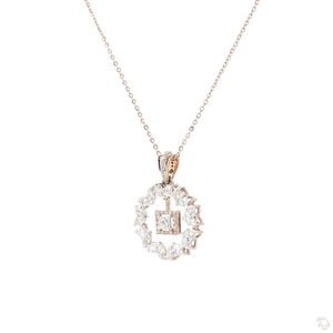 Pendentif en or diamanté de qualité supérieure pour femmes, bijoux élégants et tendance, collier pendentif intemporel, collection de luxe - Product Image 5