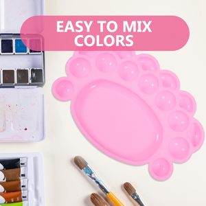 <span class=keywords><strong>Palette</strong></span> de peinture pour enfants, couleur personnalisée, livraison rapide, multicolore, en forme de patte, Paleta De Pintura pour fournitures artistiques - Product Image 4
