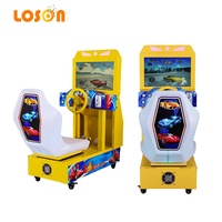 Machine de jeux vidéo d'arcade à pièces Lcd de 22 pouces, électronique Outrun, voiture de course pour enfants
