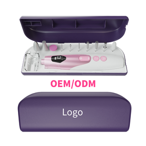 Großhandel OEM/ODM Tragbare Nagelbohrmaschine Nagelstudio Polier- und Schleifgerät Elektrischer Schleifstift 10 Aufsätze - Product Image 1