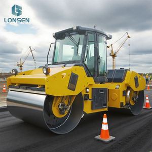 Rodillo Vibratorio Hidráulico de Doble Tambor de 12T, Rodillo para Carreteras de Alta Fiabilidad para Asfalto - Product Image 1