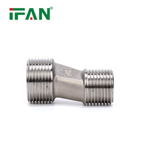 IFAN BS 7291 Raccords filetés en laiton en gros d'usine Connecteur de mélangeur chromé Mamelon personnalisé Raccord de tuyau en laiton - Product Image 3