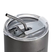 Bouteille isotherme en acier inoxydable 400ml 600ml pour Americano glacé sans sucre, gobelets de voyage décontractés avec paille