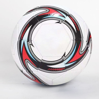 Ballon de football en cuir PU thermocollé et cousu à la machine, polyvalent, pour jeu en intérieur/extérieur, avec toucher doux et mouvement stable
