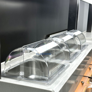 Kleadone thương mại thép không gỉ gia vị giao diện điều khiển Bảng đôi-nhiệt độ trái cây lạnh hiển thị cho salad Bar - Product Image 3