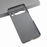 Étui de téléphone en fibre de carbone pour Google Pixel 8/8pro, fibre d'aramide 3K, étui de téléphone portable avec de grands trous
