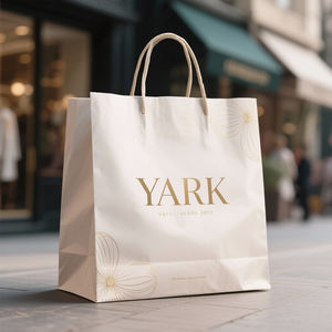 Custom Logo Kraft Paperboard <b>Packing</b> Shopping <b>Bag</b> for Clothing and Food for Gift Shops - Product Image 4