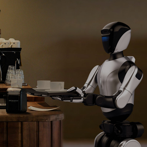 Robot de Servicio para Hoteles y Restaurantes ROBOTERA L7, Robot Humanoide con IA, Inteligencia Artificial, Robot Comercial - Product Image 3