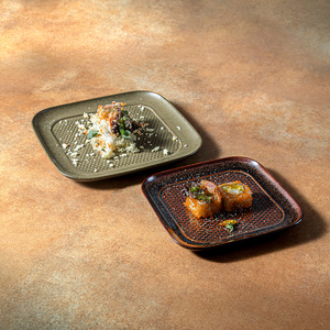 Grandes Assiettes Carrées Rétro Style Japonais Décoration de Restaurant Glaçure Verte Sushi Snack Platos De Céramique Uso En <span class=keywords><strong>La</strong></span> Cocina - Product Image 4
