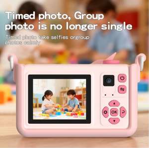 Mini fotocamera digitale giocattolo dotata di doppia fotocamera ad alta definizione e design con gioco di puzzle integrato, carina e divertente - Product Image 4