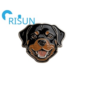 Broches de Metal Personalizados al por Mayor con Diseño de Rottweiler, Pins de Esmalte para Amantes de la Raza Rottie, Insignias de Peltre, Pin de Esmalte de Doberman <span class=keywords><strong>Pinscher</strong></span> - Product Image 2