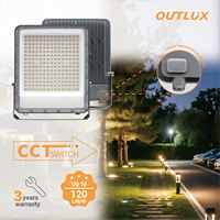 Projecteur LED de stade sportif OUTLUX E057 SPARK, extérieur, IP65, aluminium léger, 30W-200W, capteur infrarouge, IK08, protection contre les surtensions 2/3KV