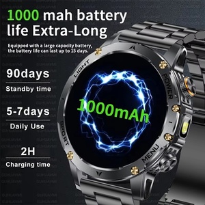 Reloj inteligente T-Rex 3 GPS para exteriores para hombre, pantalla HD de 1,75 pulgadas, batería de 1000mAh, linterna LED, resistente al agua 3ATM, reloj deportivo con llamadas Bluetooth HD - Product Image 5