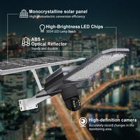 Nouvelle Lampe Solaire Intégrée Extérieure Haute Puissance pour Jardin et Rue, Triple Angle Large, Super Lumineuse