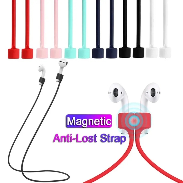 For Airpods 3 2 1 Pro Gen Magnetic Strap Silicone Cord Rope Holders Neck Straps TWS Earphone Accessories Case Anti Lost