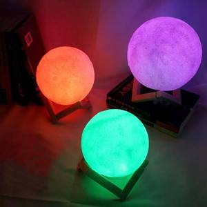 Lámpara Lunar, Lámpara Galaxia, 16 Colores LED, Luz Lunar 3D, Lámpara <span class=keywords><strong>de</strong></span> <span class=keywords><strong>Lava</strong></span>, Control Remoto y Táctil, Luz Nocturna Ambiental, Regalos para Niñas, Niños y Adolescentes - Product Image 2