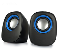 Altavoces Estéreo X6 USB2.0 con Super Bajos para Computadora Portátil y de Escritorio con Entrada DTS/AUX y Control por Voz