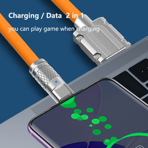 <span class=keywords><strong>1M</strong></span> 1.5M 2M Compatible pour <span class=keywords><strong>Apple</strong></span> 15/16 Android pour Samsung pour Xiaomi Type-C 6A Gold Data <span class=keywords><strong>Cable</strong></span> 120W Super Fast Charging - Product Image 4