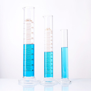 Cilindro graduado de laboratorio de vidrio borosilicato de 5 ml, 10 ml, 25 ml, 50 ml, 100 ml, tubo de medición químico para experimentos científicos - Product Image 2