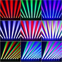 Projecteur LED Mini Beam RVBW 40W à Tête Mobile, Équipement d'Éclairage DJ Disco, Contrôle DMX 512, Lumières de Scène et de Bar à Tête Mobile