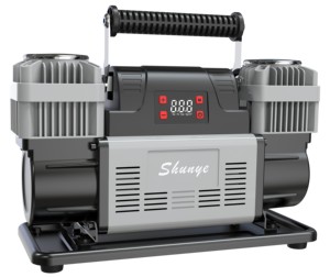 Dc12v כבד חובה מדחס אוויר כפול 60 מ "מ מכונית ניידת עם צמיג משאבת מדחס דיגיטלי משאבת מדחס דיגיטלי - Product Image 4