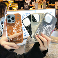 Étui de téléphone de luxe en cuir PU à motif croisé, antichoc, style urbain, pour iPhone 16 Pro Max (vente en gros)