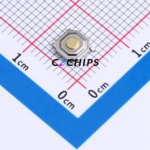 YTS1H0050AMG00 Tactile <b>Switch</b> SMD-4P,5.2x5.2mm <b>Switch</b> Single Pole Single Throw Round Button 1N Vertical Mount - Product Image 1