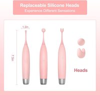 Hochfrequenz-Nippel-Klitoris-Vibrator Sofortiger Orgasmus Klitoris-Vagina-Stimulator Erwachsenen-Sexspielzeug 2-in-1 G-Punkt-Vibrator für Frauen