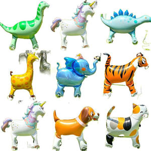 Ballons en aluminium en forme d'animaux mignons avec roues 3D, écologiques, pour la décoration de fêtes d'enfants - Product Image 6