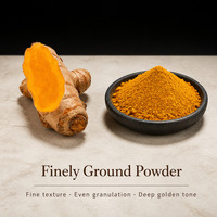 Poudre d'extrait de racine de curcuma sauvage, extrait végétal doré brillant pour l'arôme alimentaire et l'usage quotidien