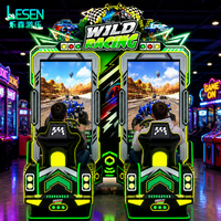 Máquina de Juegos de Carreras con Pantalla Vertical Dual de 75 Pulgadas, Simulador de Carreras para Dos Jugadores, Máquina Arcade de Alta Rentabilidad