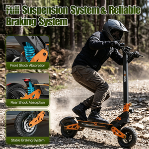 Trottinette électrique pliable EU Stock GOKEEP F4 pour adultes, 48V 15.6Ah, vitesse maximale 25 km/h, autonomie 50 km, pneus tout-terrain 10 pouces - Product Image 1