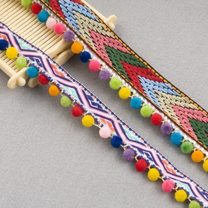 Hete Verkopende Kleur Pompom Lint Franje <span class=keywords><strong>Trim</strong></span> Pom Rand Voor Kleding Gordijn Trimmen - Product Image 6