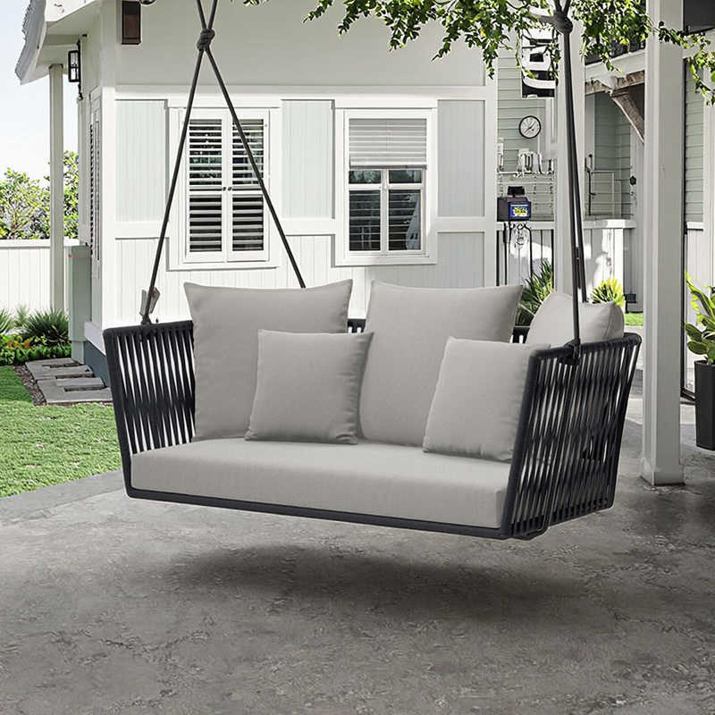Customizable Modern Aluminum Frame Rattan Hanging
