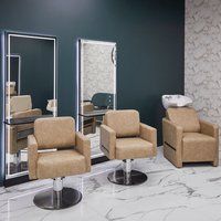 Ensemble de mobilier de salon de luxe, fauteuil de coiffure hydraulique, équipement complet pour salon de coiffure