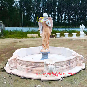 Fontaine de statue de <span class=keywords><strong>petit</strong></span> garçon urinant en bronze avec sculpture murale en marbre - Product Image 3