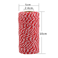 Cordón de Macramé de Algodón de 2mm en 30 Colores para Manualidades, Bolsas, Prendas, Regalos de Navidad y Envoltura de Regalos