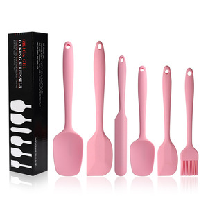6pcs Pink Cocina Silicone Spatula Whisk Tong Kitchen Accessories Tools Silicon Baking Utensil Sets
