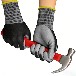 Guanti di <span class=keywords><strong>Sicurezza</strong></span> da Lavoro <span class=keywords><strong>per</strong></span> Uomo, Guanti Rivestiti in PU con Presa Antiscivolo, Ideali <span class=keywords><strong>per</strong></span> Movimentazione Pacchi in Magazzino, Edilizia, Giardinaggio - Product Image 5