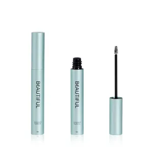 Empty Mascara Container 4ml 5ml Aluminum Eyebrow Dye Container Empty Brow Gel Tubes Matte Cold Green Mascara Tubes