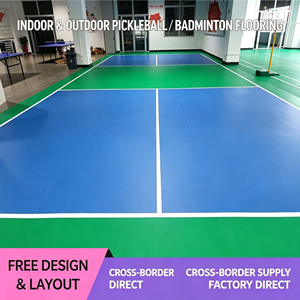 GQK <b>PVC</b> Multi-Sport Court Mat-Interlocking <b>Tiles</b> Eco-Friendly Anti-Bacterial Shock Absorption Anti-Slip Portable Sports Flooring - Product Image 4