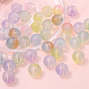 Kore tarzı cam boncuk tatlı renkli <span class=keywords><strong>Protein</strong></span> çek yuvarlak dağınık boncuklar DIY el yapımı bilezik kolye takı için - Product Image 3