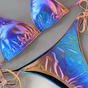 2024 महिलाओं के कस्टम इरिएप्रिप्रिप्रिप्रिडिशन सोंसड कपड़े स्ट्रिंग बिकनी सेट सेक्सी थांग बीच ग्रीष्मकालीन स्विमवियर ब्राजीलियन बॉटम प्रिंट - Product Image 4