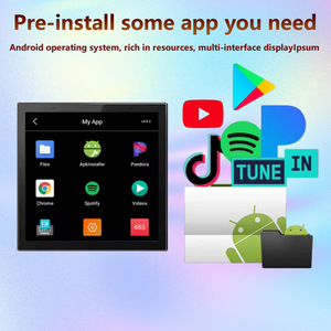 4 Inch Tuya Nhà Thông Minh Treo Tường Khuếch Đại Cho <span class=keywords><strong>Bluetooth</strong></span> Âm Nhạc Máy Nghe Nhạc Android 11 Nhựa Hệ Thống Không Dây Rạp Hát Tại Nhà Hệ Thống - Product Image 4