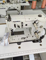 Machine à coudre industrielle Kansai Special PX302-4W à 2 aiguilles, point plat, double point de chaînette, zig-zag 4-5 points pour vêtements